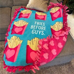 Mini size throw blanket, homemade throw,